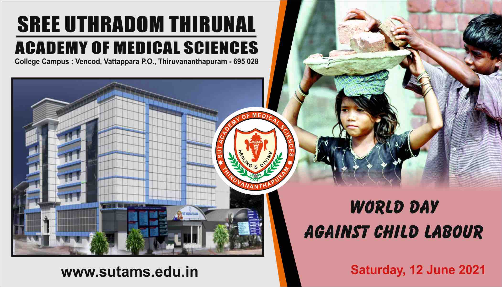 World Day Against Child Labour Sut Academy Of Medical Sciences