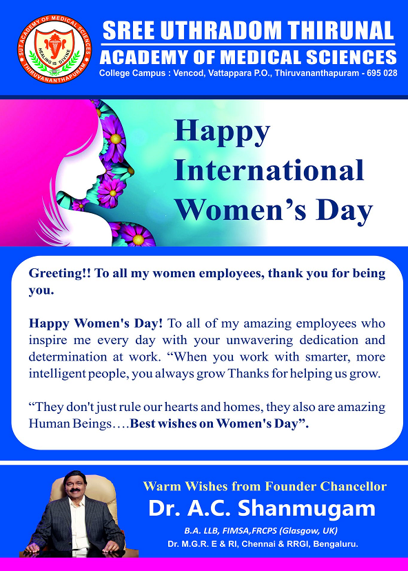 Warm Wishes from Founder Chancellor for Holi and Women’s Day