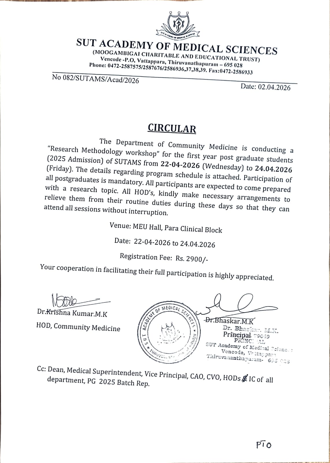 Workshop on Research Methodology