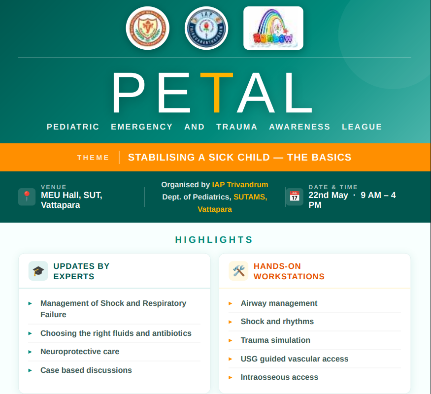 CME Program on Paediatric Emergency and Trauma Awareness League